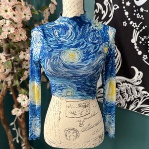 Starry Night Crop top